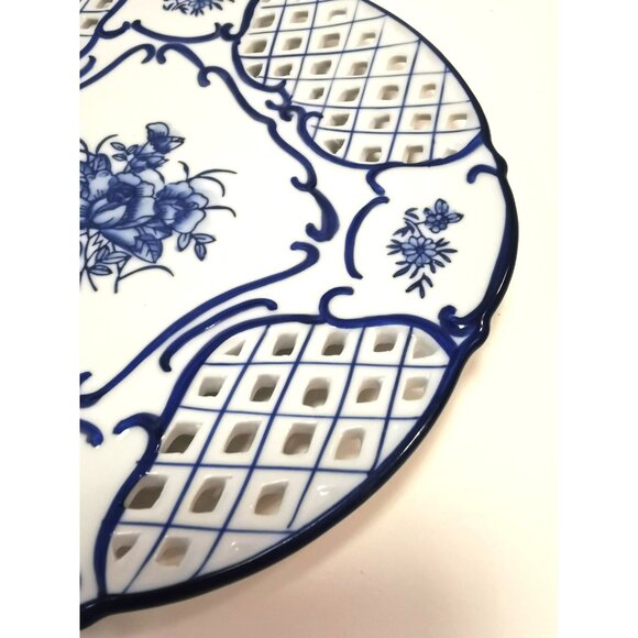 Beautiful Fenton OSAKA Plate Japanese 9" - Picture 13 of 13